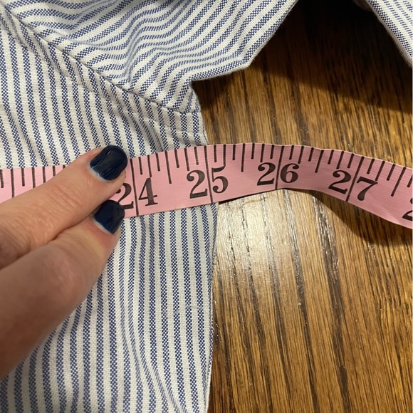 J.Crew Classic All Cotton Button Down Oxford Blue White Size XL - Picture 8 of 10